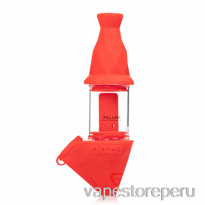 Vape Desechable Exudado Bectar Burbujeador De Silicona Escarlata (rojo)